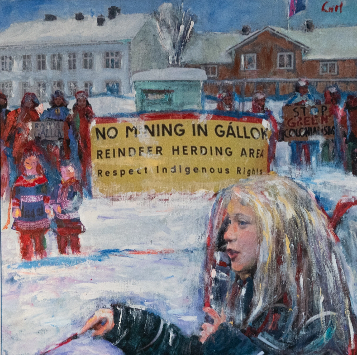 Greta demonstations in Laponia